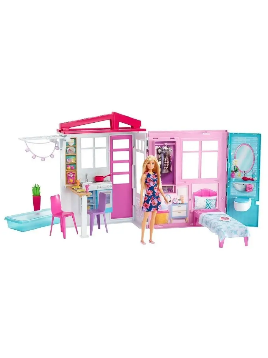 Дом Барби с мебелью и куклой Barbie 163487431 купить в интернет-магазине  Wildberries