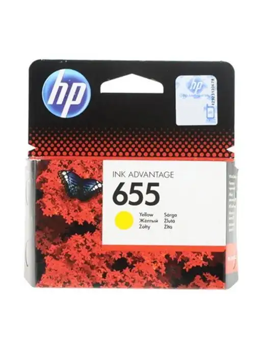 HP Картридж 655 (CZ112AE), желтый, 600 страниц, желтый, фото 2