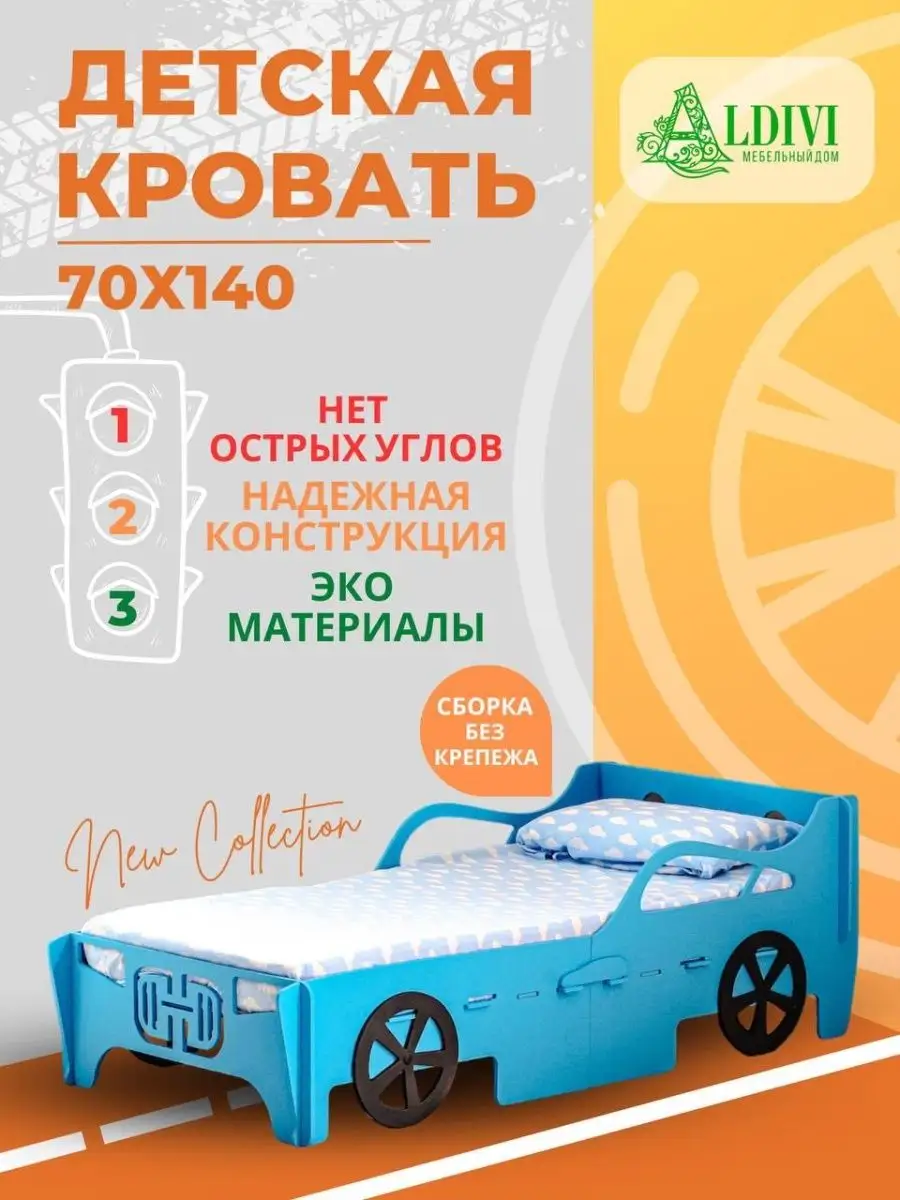 Кровать машина детская...