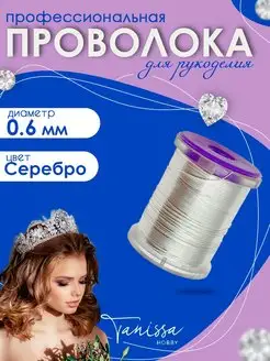 Проволока ювелирная для рукоделия посеребрённая 0,6 мм Tanissa Hobby 163548438 купить за 582 ₽ в интернет-магазине Wildberries