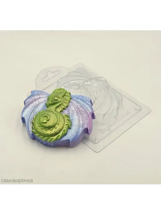 AnyMolds Пластиковая форма для мыла и шоколада Дракоша, белый, фото 3