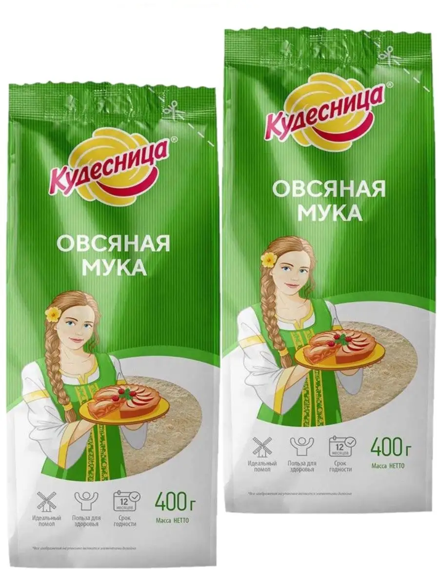 Мука овсяная , 400 г Кудесница 163575667 купить за 380 ₽ в  интернет-магазине Wildberries