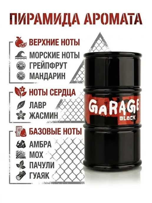 XXI CENTURY Духи детские для мальчика подростков GARAGE Black 100 мл, 100 мл, фото 2