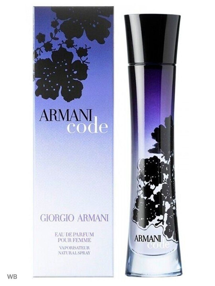 Духи Giorgio Armani Code - Джорджио Армани Код 75 мл женские ароматы  163582739 купить за 871 ₽ в интернет-магазине Wildberries