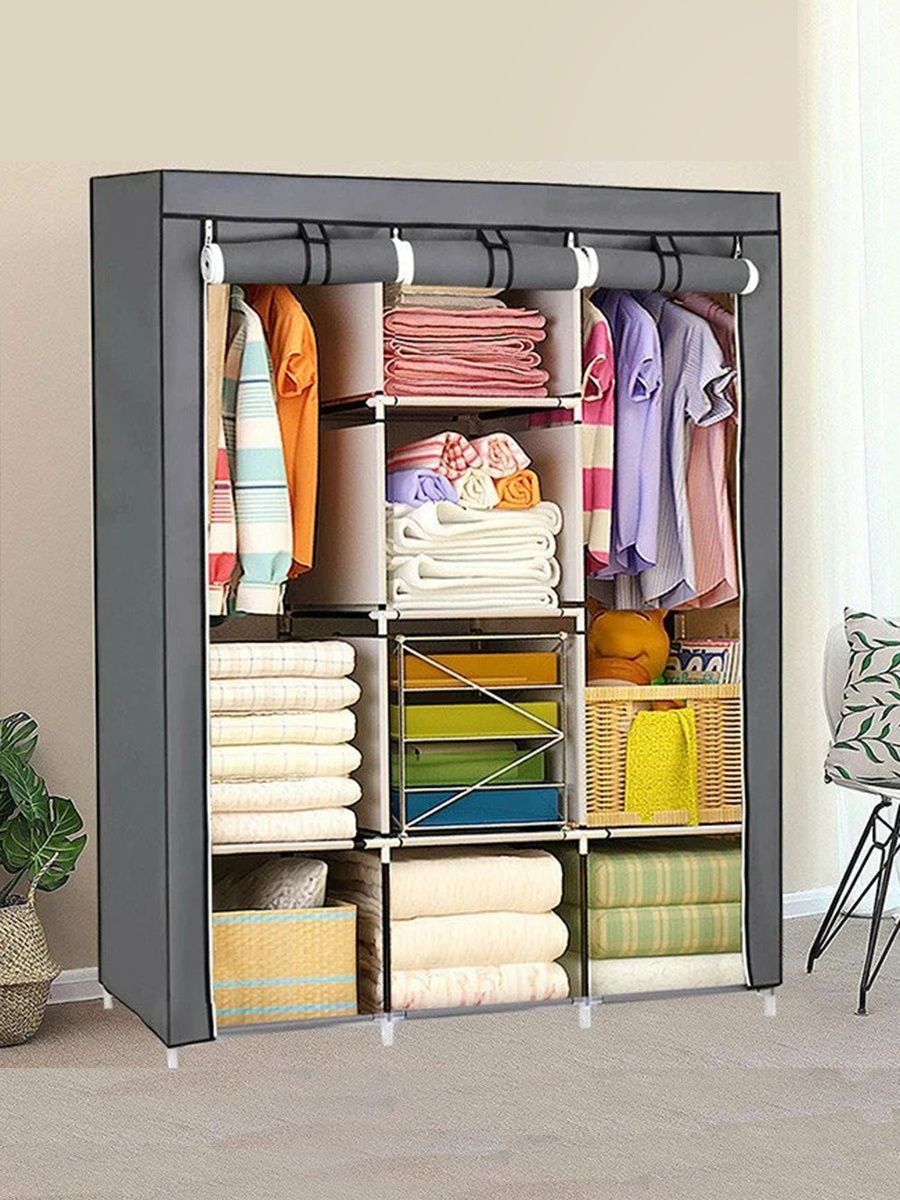 Складной каркасный тканевый шкаф Storage Wardrobe 88130