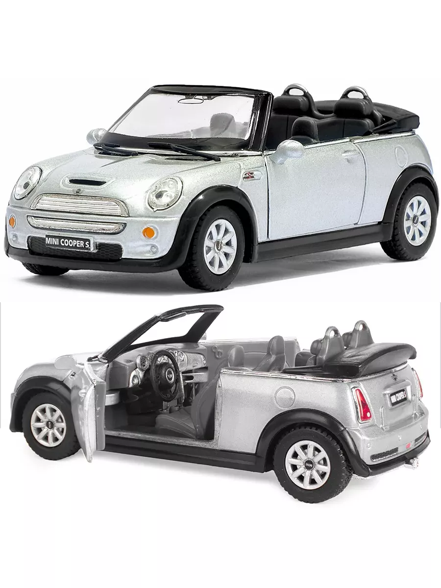 KINSMART Машинка металлическая Kinsmart 1:28 MINI Cooper S Cabrio