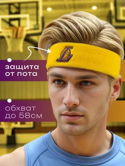 Повязка на голову спортивная Los Angeles Lakers Football Shop 163700348 купить за 441 ₽ в интернет-магазине Wildberries