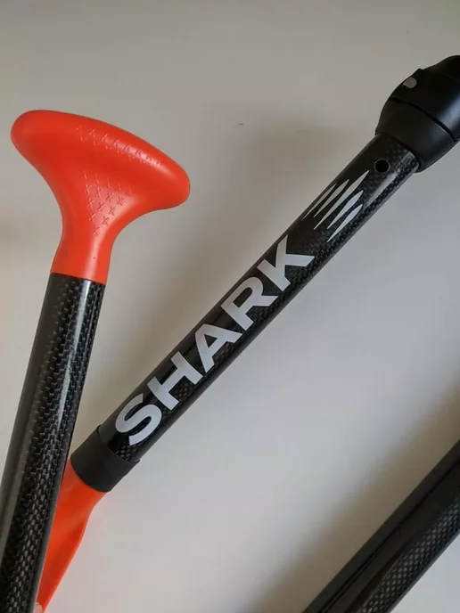 Shark Весло для сап борда разборное регулируемое детское, красный, фото 2