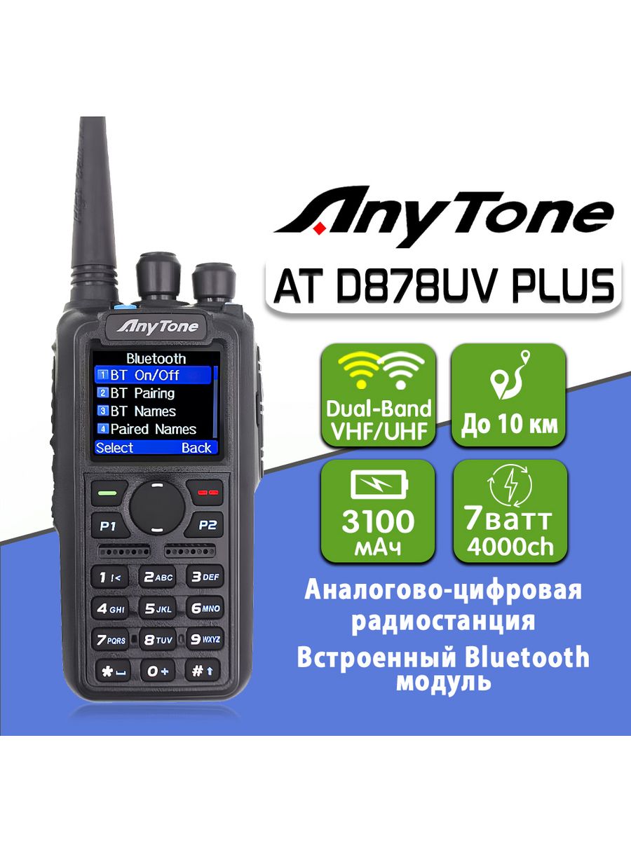 Рация anytone d878uv