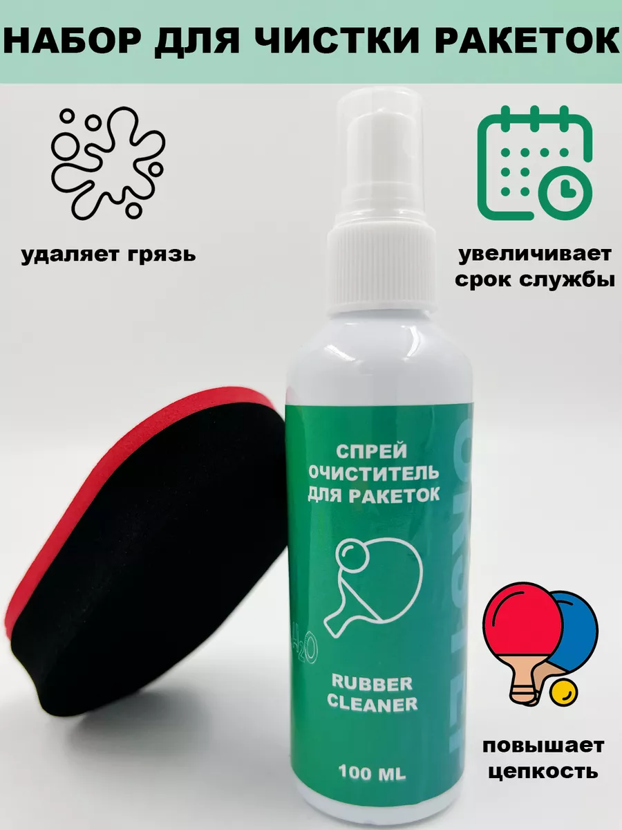 Чистящая губка и жидкость...