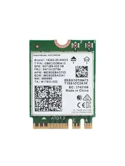 Адаптер Intel AX210NGW Wi-Fi 6E + Bluetooth 5.2 LA FLARE 163718799 купить за 1 761 ₽ в интернет-магазине Wildberries