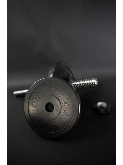 БАРФИТС Обрезиненный диск Sportcom 1.25кг, 2,5 кг, фото 4