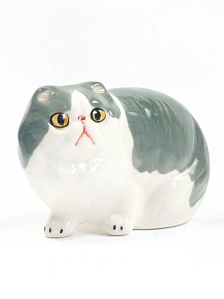 Фигурка кот (кошка) Перс серо-пегий Wood&Clay 163746233 купить за 696 ₽ в  интернет-магазине Wildberries