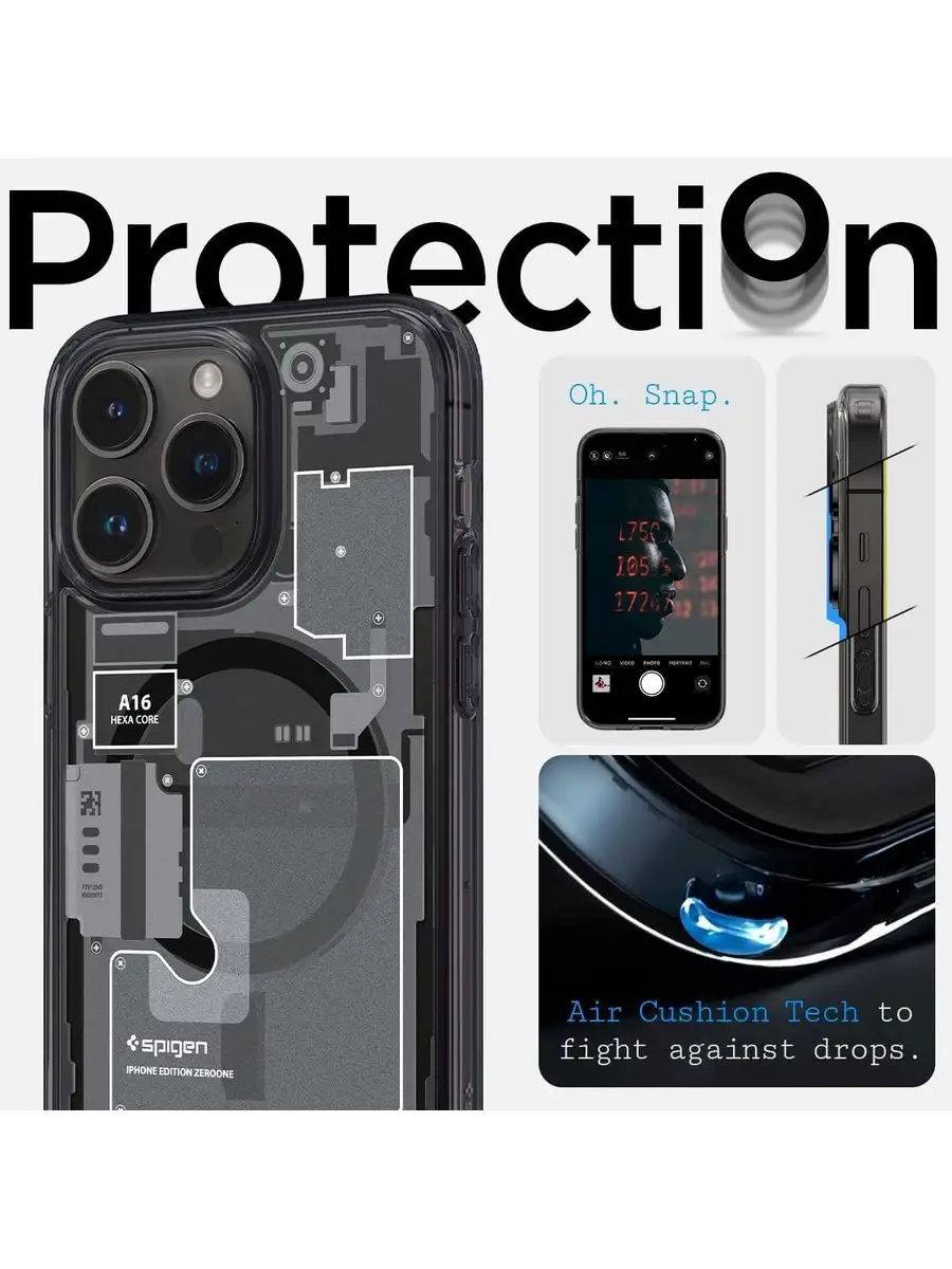 Чехол Ultra Hybrid Zero One (MagFit) iPhone 14 Pro Spigen 163747767 купить  за 3 509 ₽ в интернет-магазине Wildberries