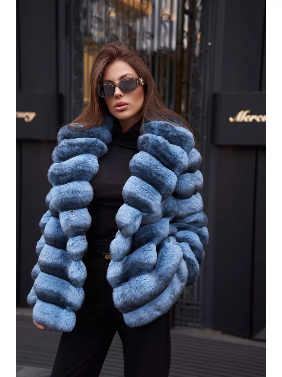 Шуба из экомеха шиншилла City Furs 163750403 купить за 22 609 ₽ в  интернет-магазине Wildberries