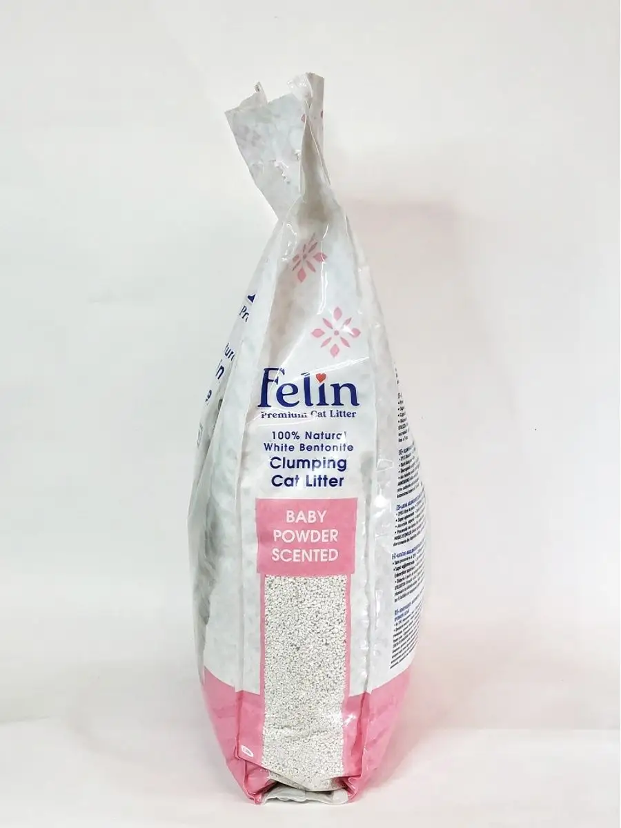 Кошачий наполнитель бентонит Baby powder (10л) Felin 163762177 купить в  интернет-магазине Wildberries