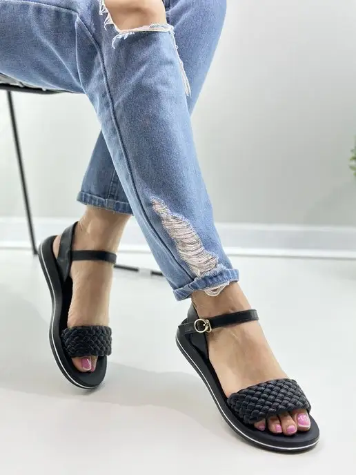 Letsgo Shoes Сандалии, черный, фото 2