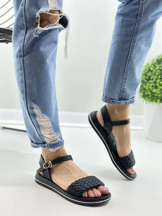 Letsgo Shoes Сандалии, черный, фото 3