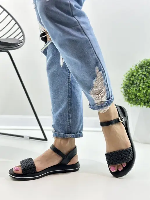 Letsgo Shoes Сандалии, черный, фото 4