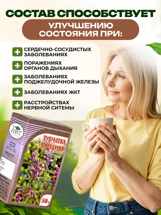 Мед и Конфитюр Зубчатка поздняя, трава 50 гр. 2шт, 50 г, 2 шт, фото 3