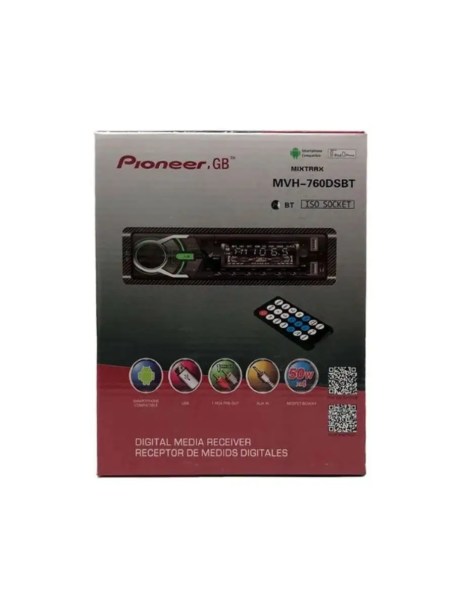 Автомагнитола Pioneer.GB MVH-760DSBT Pioneer 163806874 купить за 2 142 ₽ в  интернет-магазине Wildberries