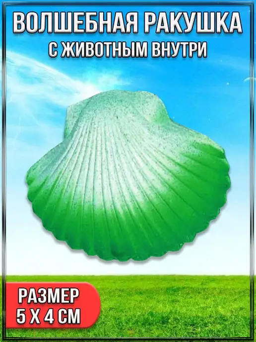 Ruman Волшебная ракушка, с животным внутри, 5х4 см