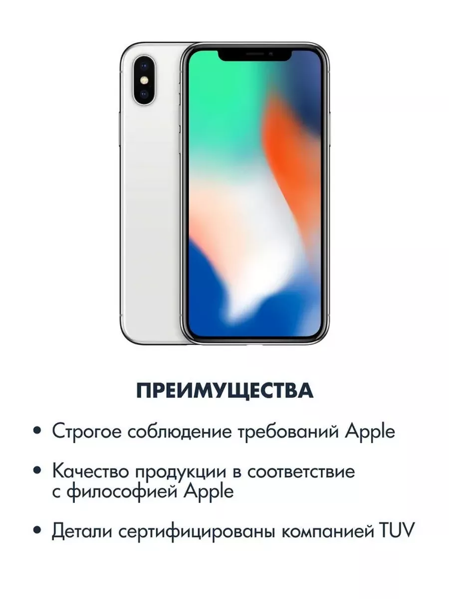 Смартфон iPhone X 64GB Silver Восстановленный Apple 163850950 купить в  интернет-магазине Wildberries