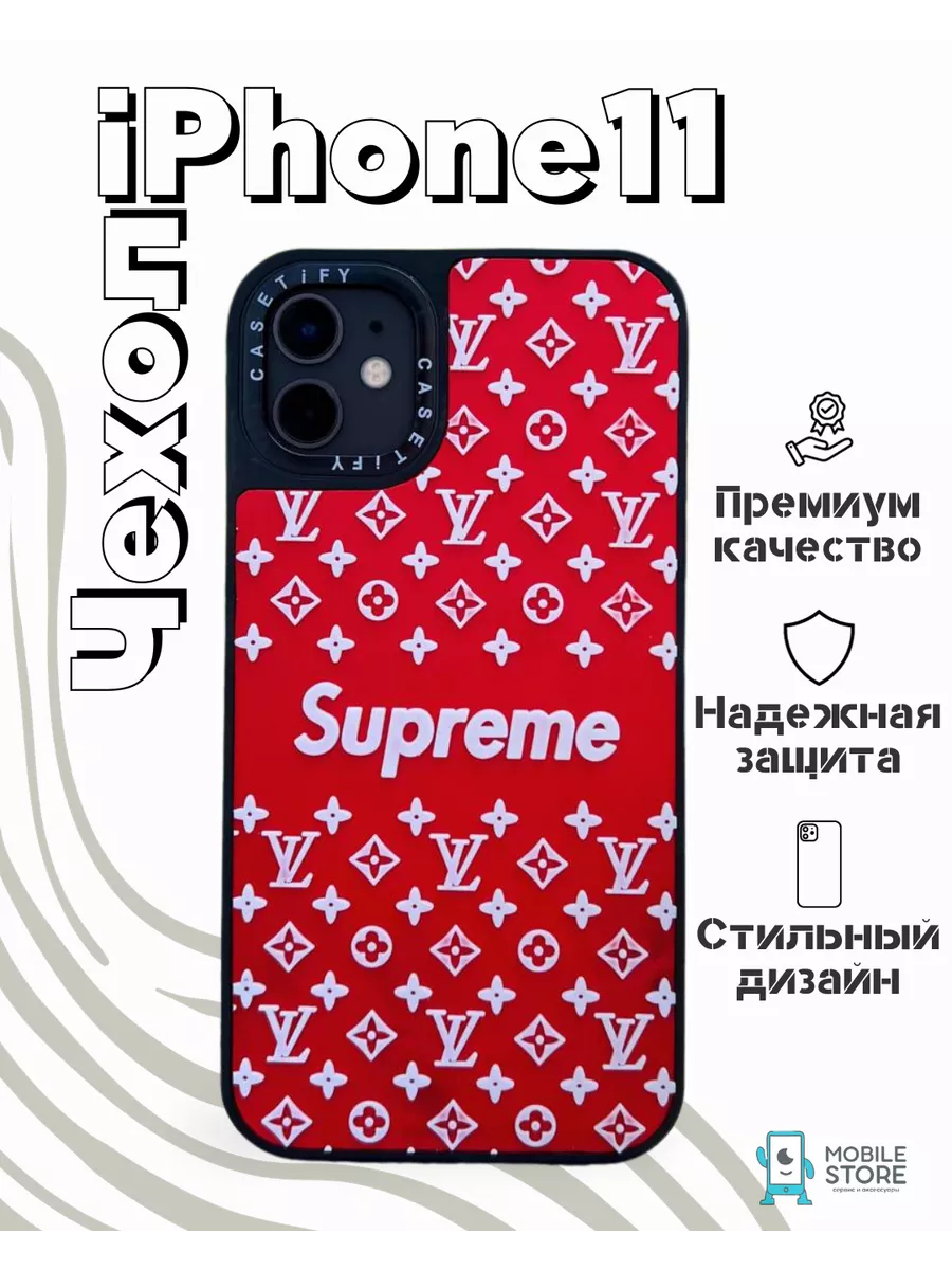 Чехол Supreme на iPhone 11 Apple Mobile Store 163851360 купить за 336 ₽ в  интернет-магазине Wildberries