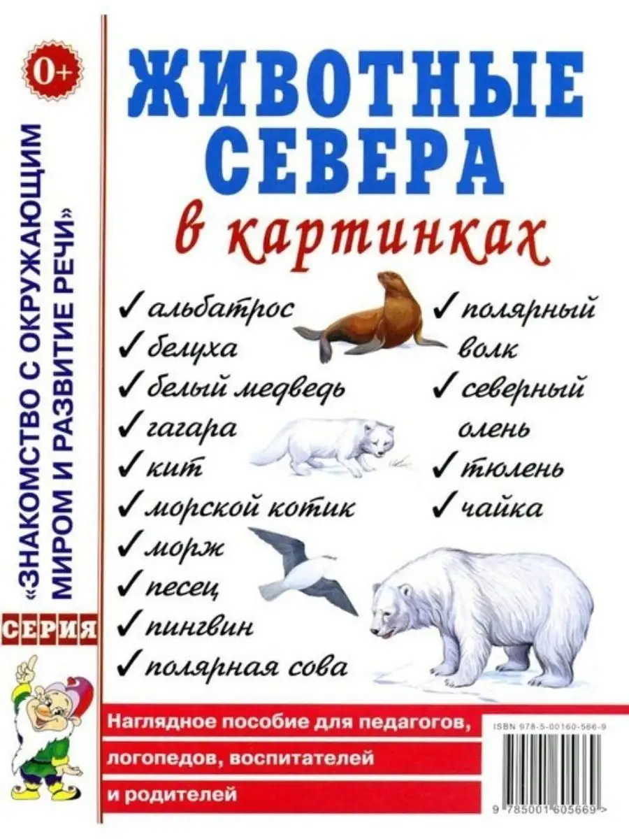 Животные севера, жарких стран, домашние, дикие в картинках ИЗДАТЕЛЬСТВО  ГНОМ 163861974 купить за 501 ₽ в интернет-магазине Wildberries