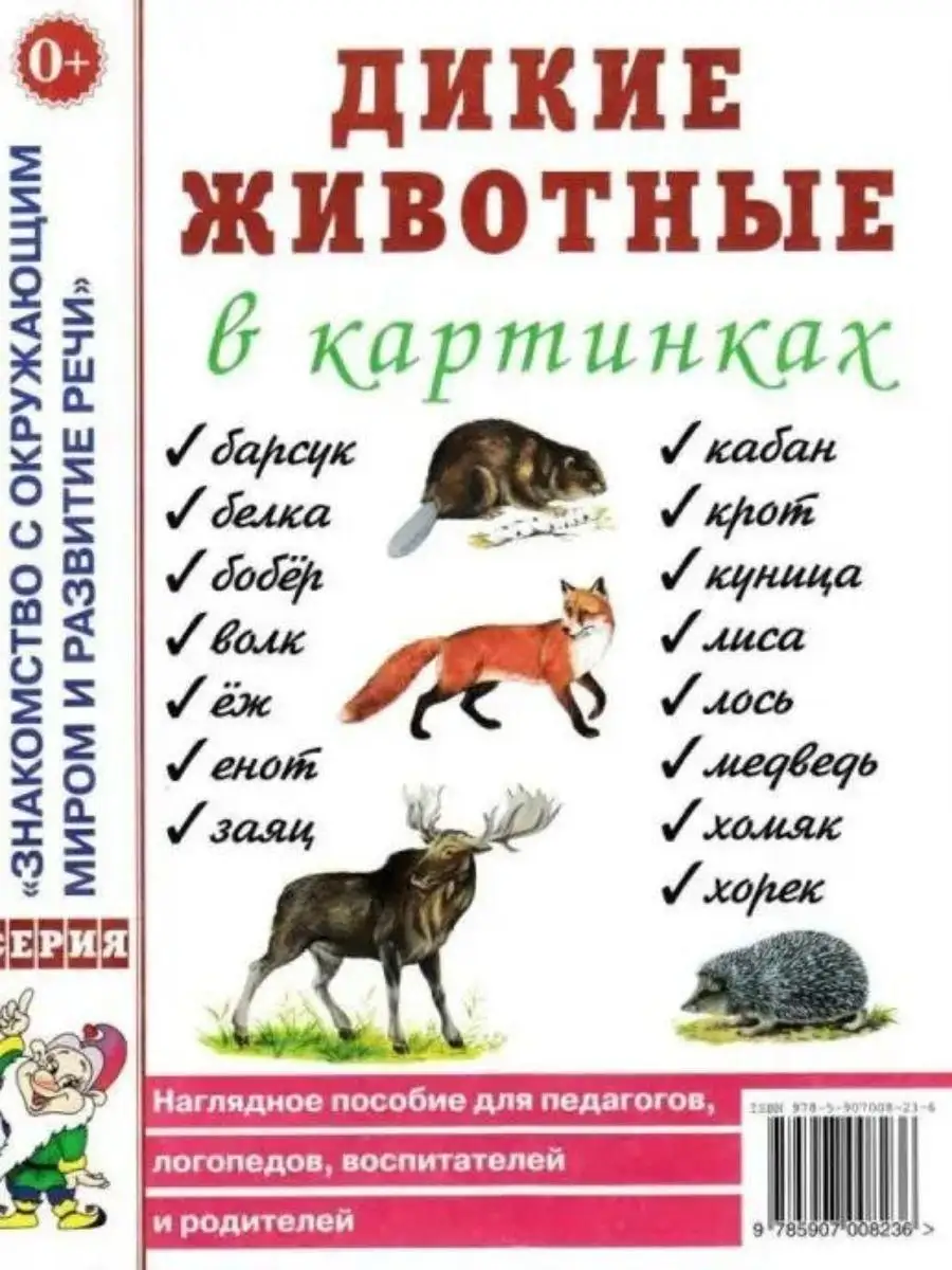 Животные севера, жарких стран, домашние, дикие в картинках ИЗДАТЕЛЬСТВО  ГНОМ 163861974 купить за 501 ₽ в интернет-магазине Wildberries