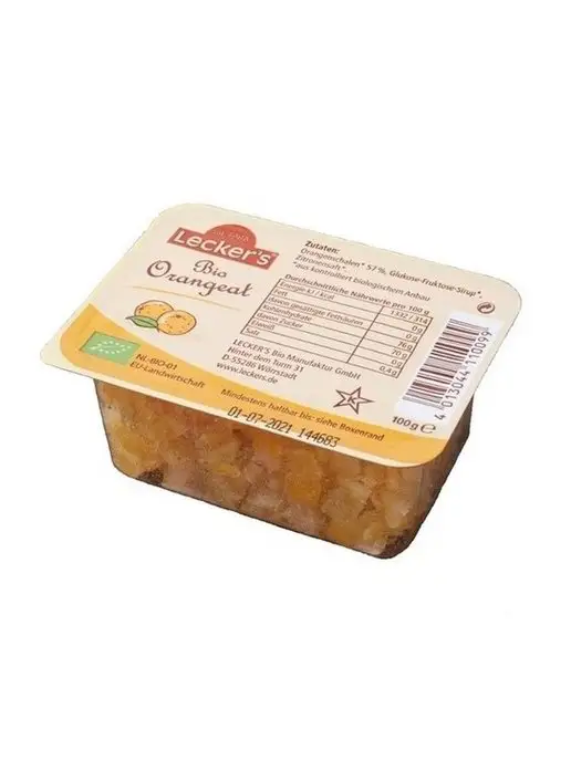 Lecker's цедра апельсина цукаты Германия 100г, 100 г, фото 2