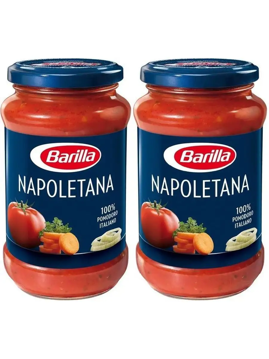 Соус Napoletana томатный с овощами, 2шт по 400 г Barilla 163902437 купить  за 1 636 ₽ в интернет-магазине Wildberries