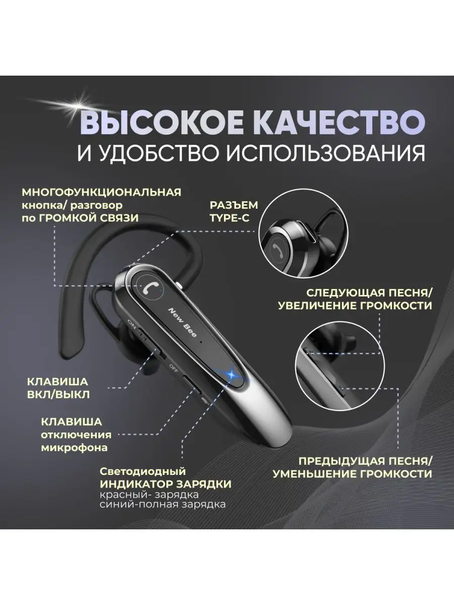 Гарнитура bluetooth для телефона GENESIS 163906216 купить в  интернет-магазине Wildberries