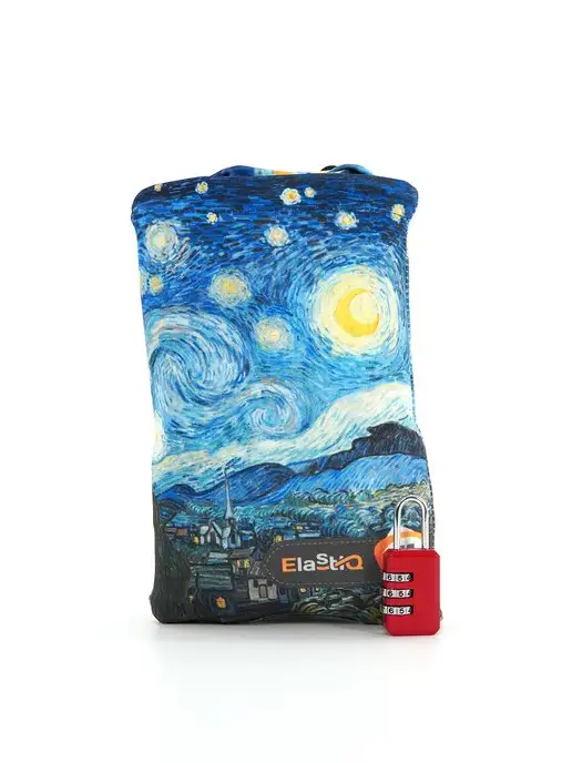 ElastiQ Чехол на чемодан L "Starry Night L", голубой, фото 6