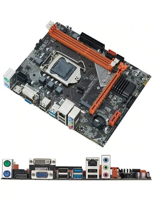 Huananzhi Материнская плата Qiyida B75 LGA 1155, вариант, фото 4