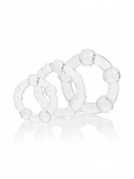 california exotic novelties Комплект для эрекции island rings, белый, фото 2
