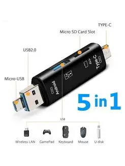 картридер TypeC Usb Micro Usb Tf GoodDevice 164022489 купить за 222 ₽ в интернет-магазине Wildberries