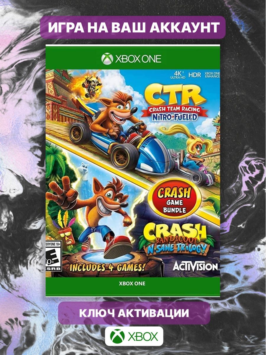 Crash Bandicoot Bundle - N. Sane Trilogy + CTR Nitro-Fueled Xbox 164032977  купить за 872 ₽ в интернет-магазине Wildberries