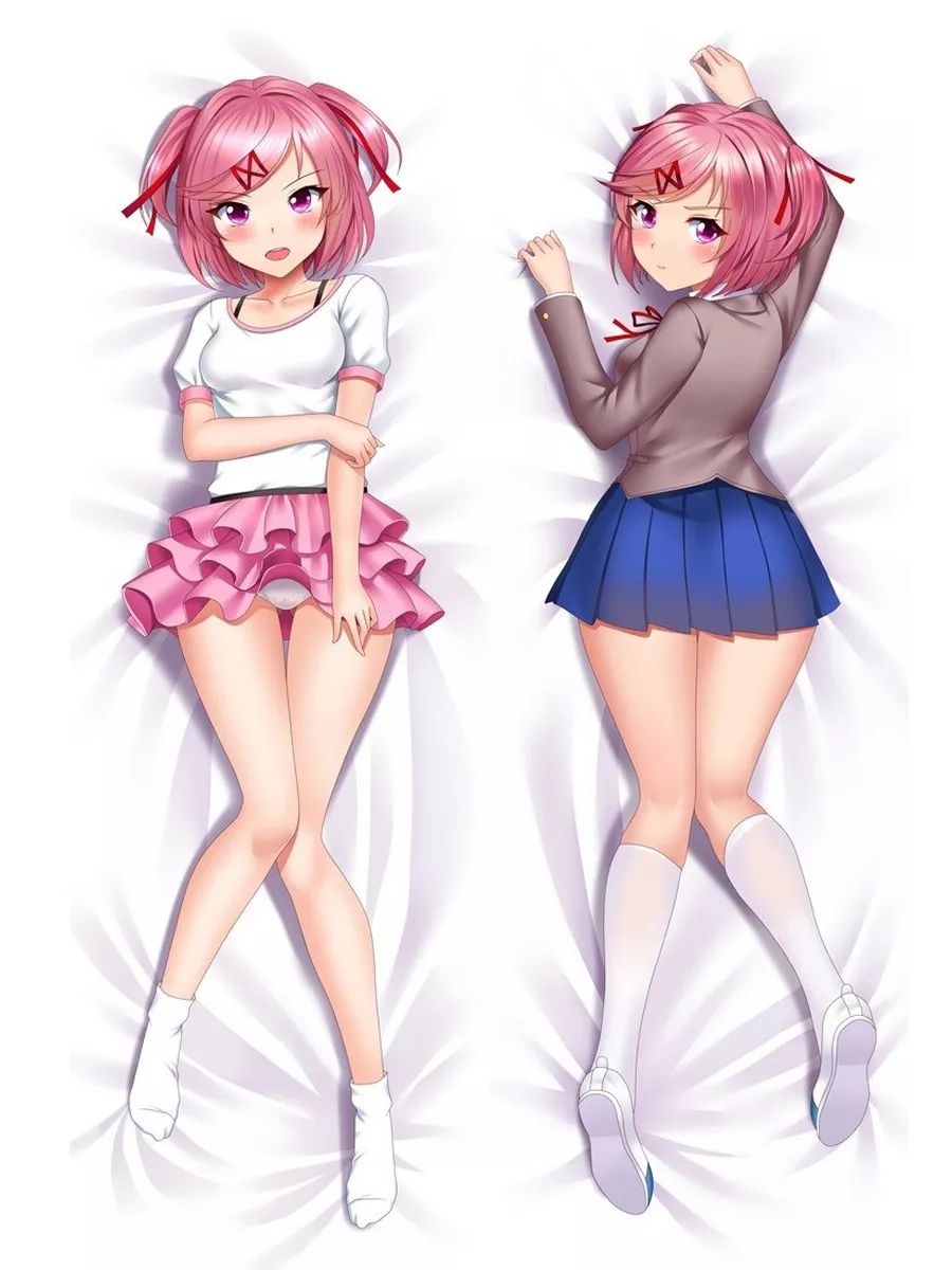 Дакимакура Нацуки Doki Doki 195х65 см dakimakura17 164049773 купить за 8  977 ₽ в интернет-магазине Wildberries