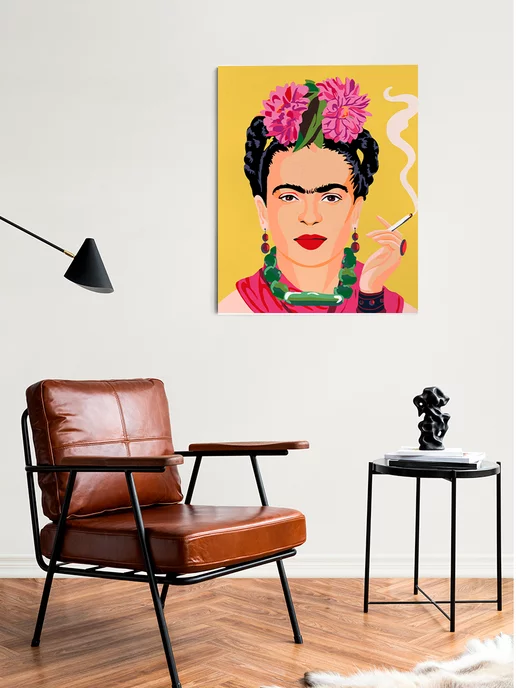 100картин Картина по номерам Фрида Кало 50*40 см, 50x40 см, фото 4