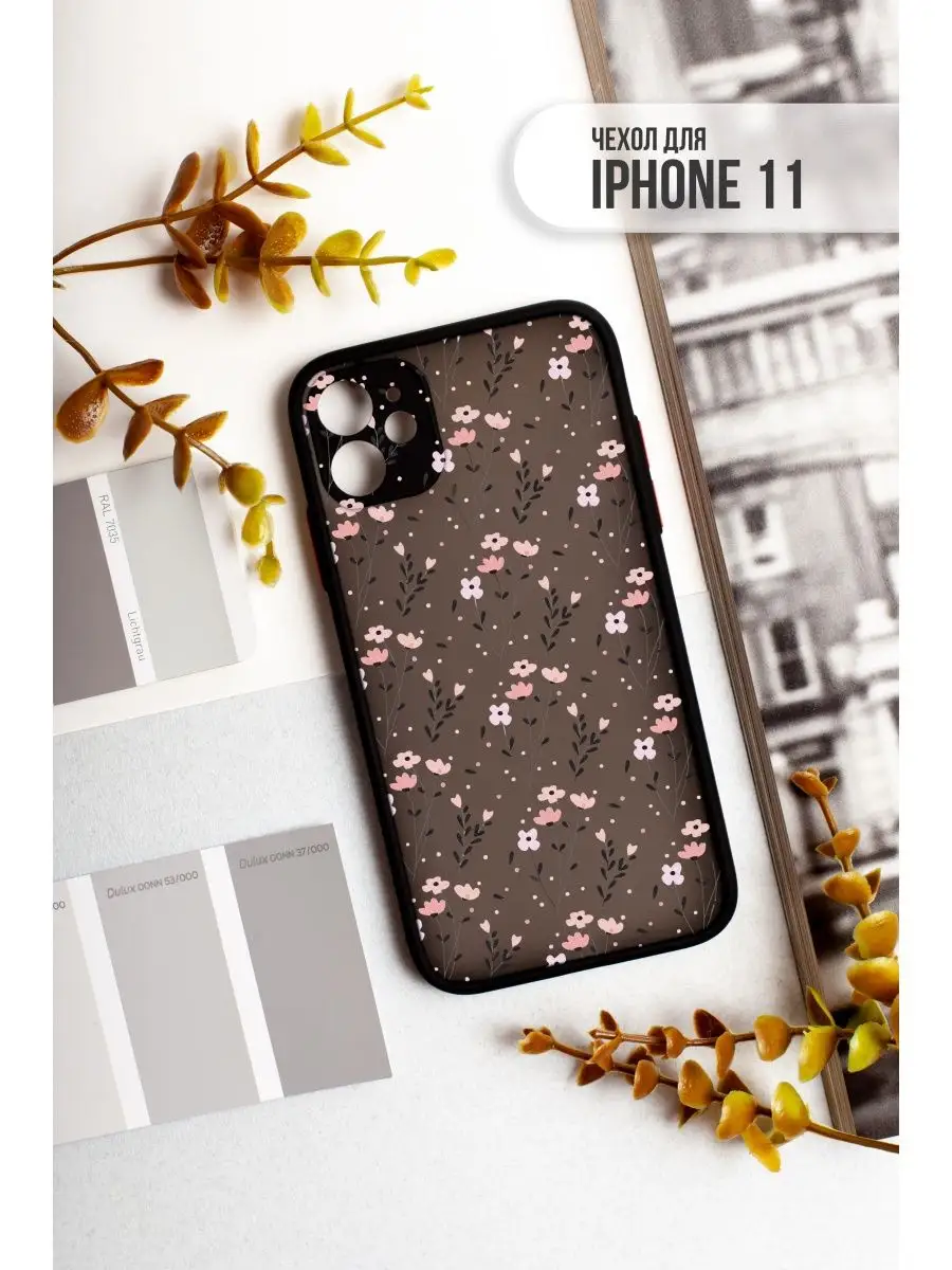 Smart Чехол для iPhone 11 Цветы (Сухоцветы, Минимализм)