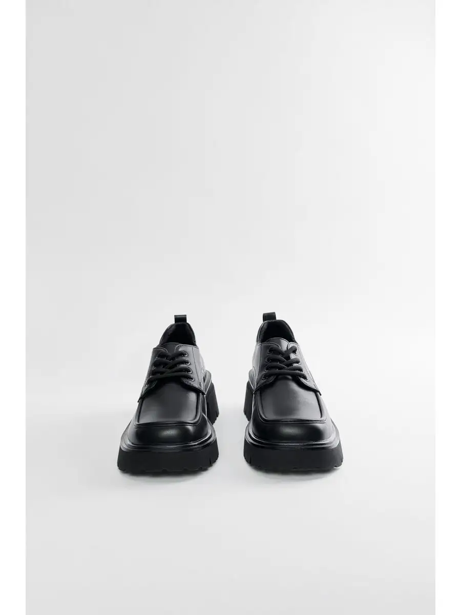 Ботинки дерби со шнуровкой кожаные на высокой платформе Befree 164106857купить за 2 604 ₽ в интернет-магазине Wildberries