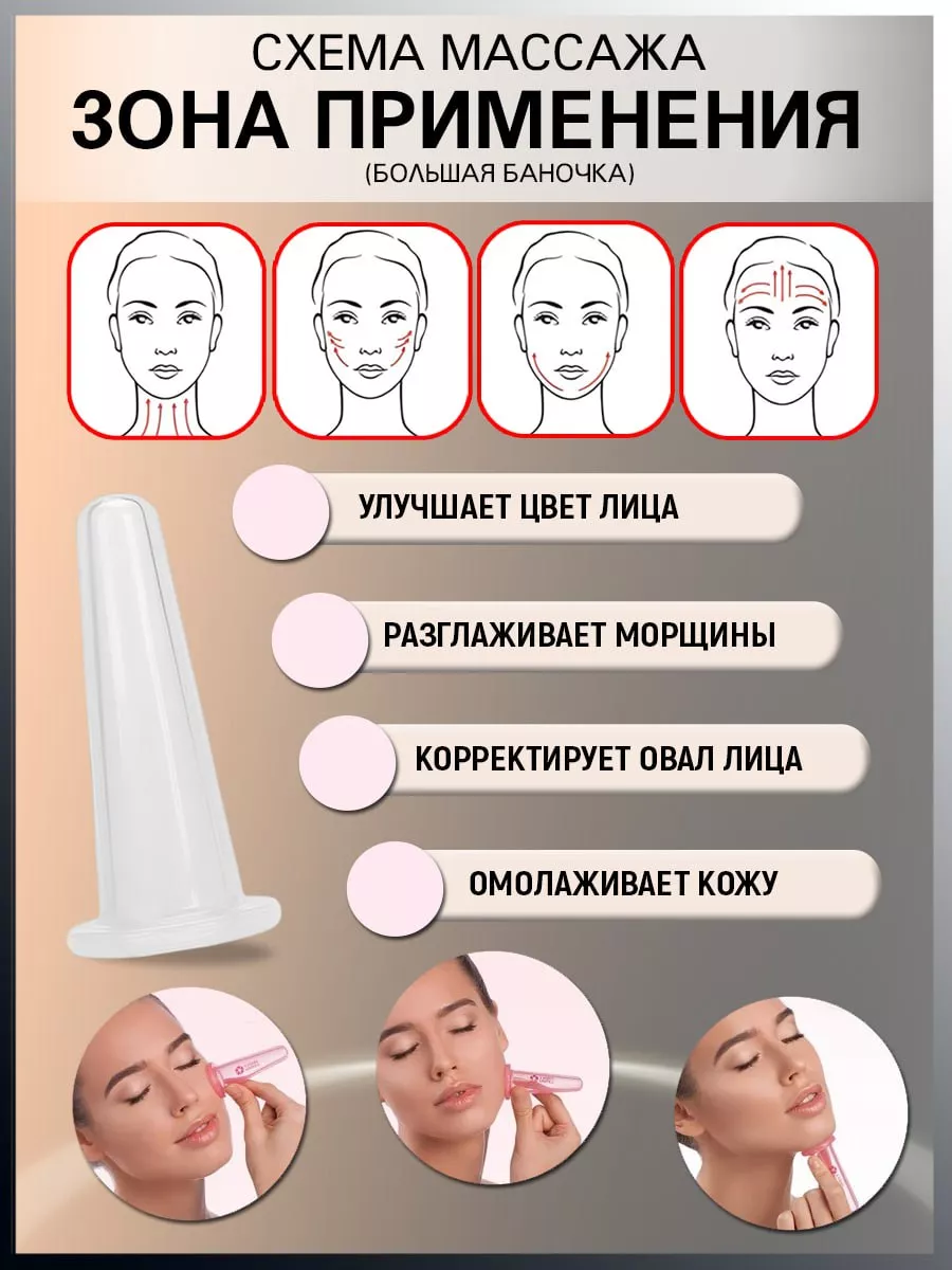 Вакуумные банки для массажа лица маленькие Cosmetic line 164123888 купить  за 189 ₽ в интернет-магазине Wildberries