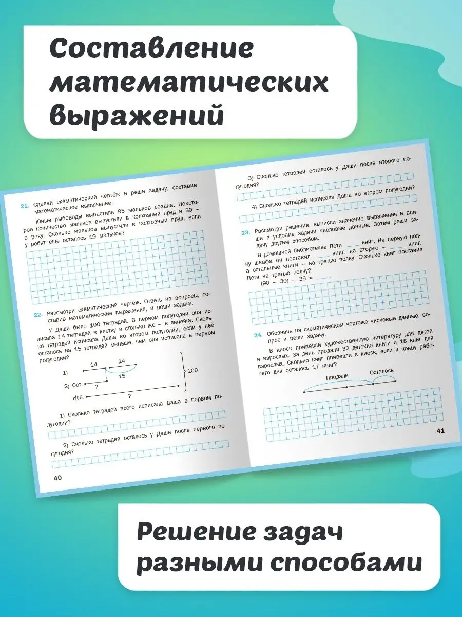 Математический тренажёр Текстовые задачи 2 класс НОВЫЙ ФГОС ВАКО 164135418  купить за 226 ₽ в интернет-магазине Wildberries