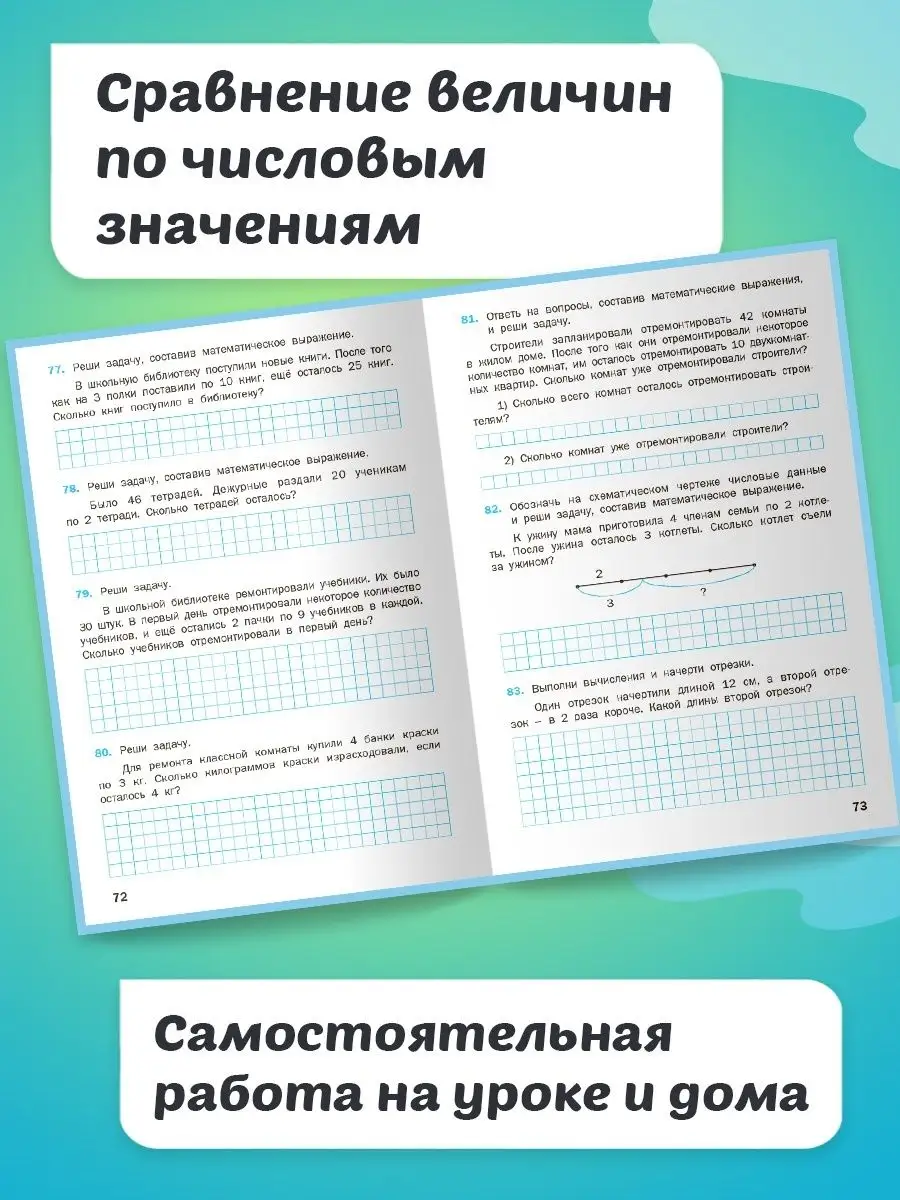 Математический тренажёр Текстовые задачи 2 класс НОВЫЙ ФГОС ВАКО 164135418  купить за 226 ₽ в интернет-магазине Wildberries