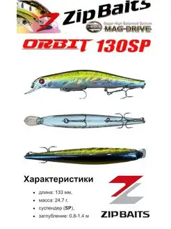 Воблер Orbit 130 SP iron fish 164145342 купить за 365 ₽ в интернет-магазине Wildberries