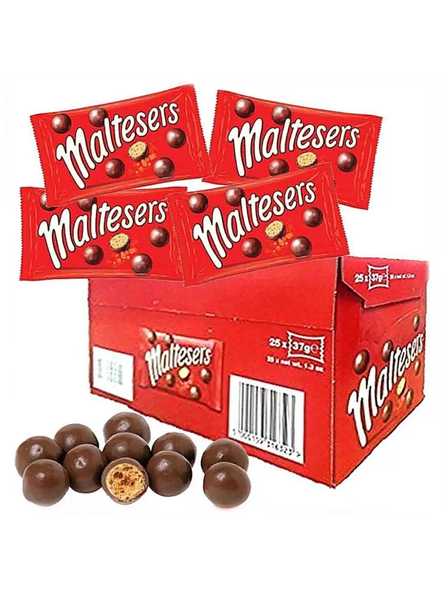 Шарики драже мальтизерс Maltesers 37 г - 25 шт Maltesers 164168980 купить  за 2 344 ₽ в интернет-магазине Wildberries