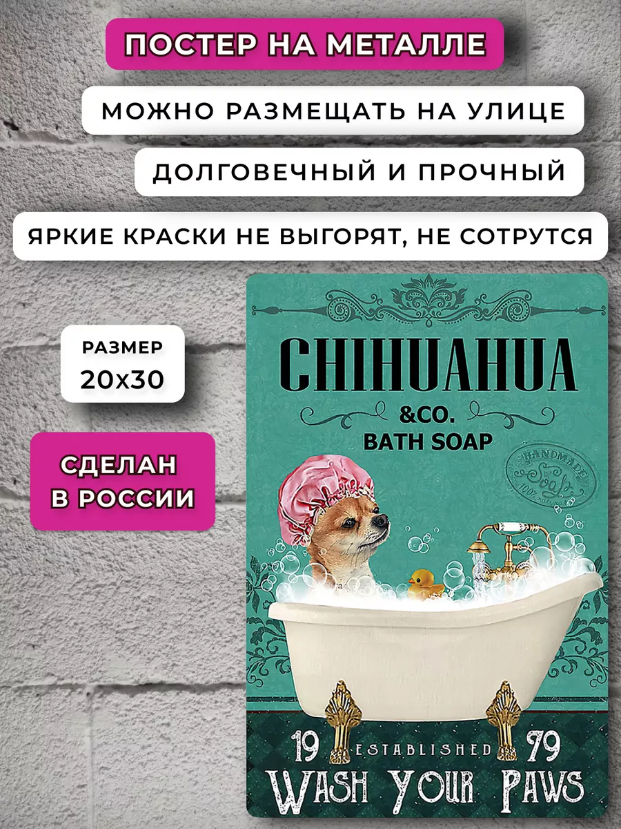 Постер ретро Чихуахуа Собаки подарки НЕЙРОСЕТЬ 164220889 купить за 637 ₽ в  интернет-магазине Wildberries