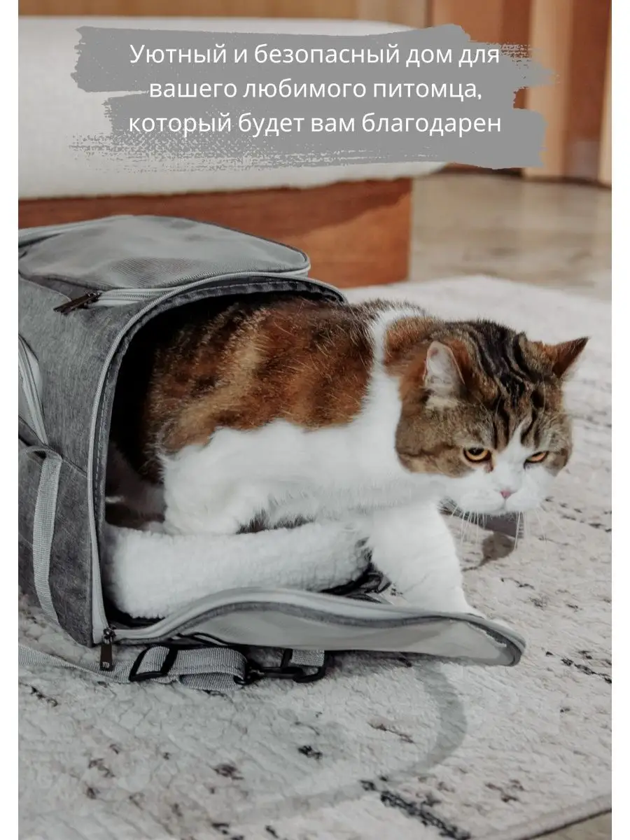 Переноска для кошек и собак мелких мягкая LYKKEpets 164221603 купить за 1  325 ₽ в интернет-магазине Wildberries