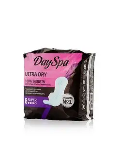 Женские гигиенические прокладки Day Spa Ultra Dry Super 8шт 164242160 купить за 89 ₽ в интернет-магазине Wildberries